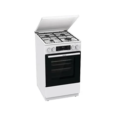 Gorenje GK5C42WJ fehér, szabadonálló, gáz, kombinált, főzőzóna: 4, sütő:62L, grill, tűzhely (Újszerű)