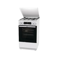 Gorenje GK5C42WJ fehér, szabadonálló, gáz, kombinált, főzőzóna: 4, sütő:62L, grill, tűzhely (Újszerű)