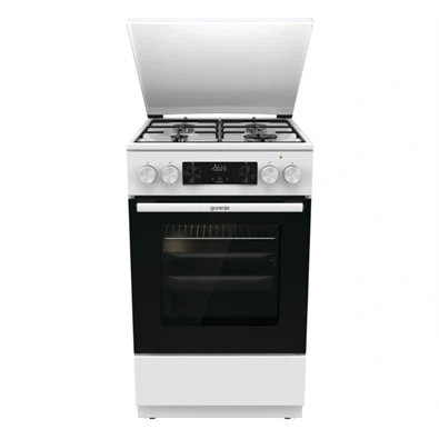 Gorenje GK5C42WJ fehér, szabadonálló, gáz, kombinált, főzőzóna: 4, sütő:62L, grill, tűzhely (Újszerű)