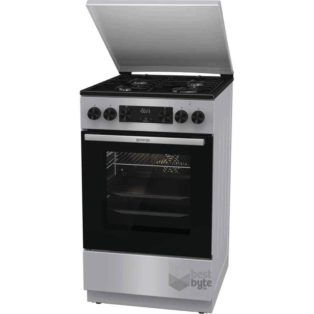 Gorenje GK5C63SH szürke, szabadonálló, gáz, kombinált, főzőzóna: 4, sütő:70L, grill, tűzhely