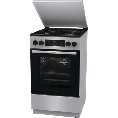 Gorenje GK5C63SH szürke, szabadonálló, gáz, kombinált, főzőzóna: 4, sütő:70L, grill, tűzhely
