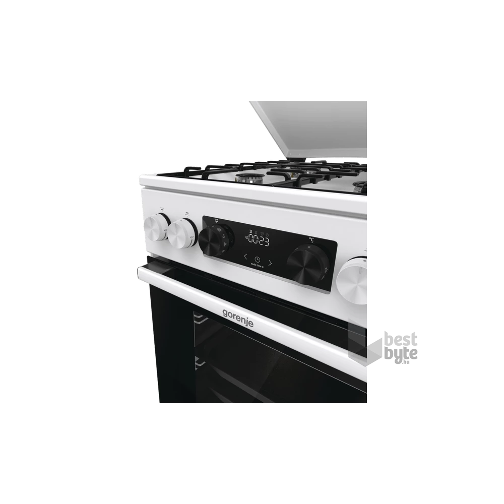 Gorenje GK5C64WH fehér, szabadonálló, gáz, kombinált, főzőzóna: 4, sütő:70L, grill, tűzhely