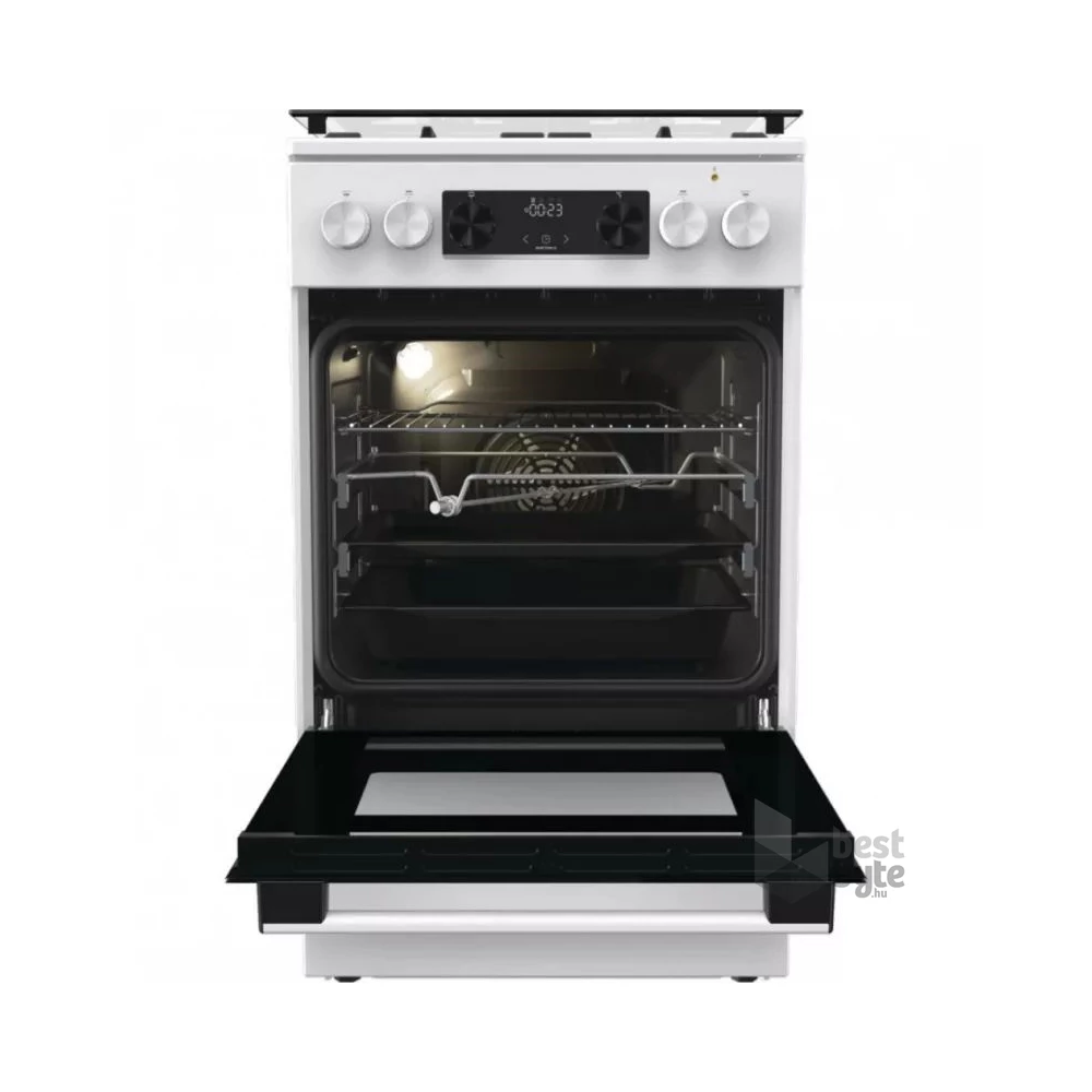 Gorenje GKS5C70WF fehér, szabadonálló, gáz, kombinált, főzőzóna: 4, sütő:70L, grill, tűzhely