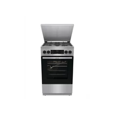 Gorenje GKS5C71XF Inox, szabadonálló, gáz, kombinált, főzőzóna: 4, sütő:70L, grill, tűzhely