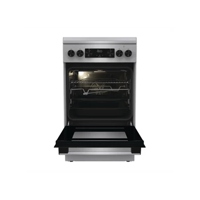 Gorenje GKS5C71XF Inox, szabadonálló, gáz, kombinált, főzőzóna: 4, sütő:70L, grill, tűzhely
