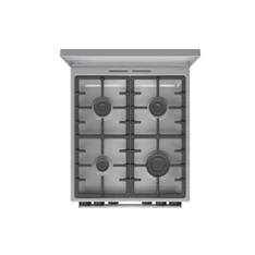 Gorenje GKS5C71XF Inox, szabadonálló, gáz, kombinált, főzőzóna: 4, sütő:70L, grill, tűzhely