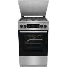 Gorenje GKS5C71XF Inox, szabadonálló, gáz, kombinált, főzőzóna: 4, sütő:70L, grill, tűzhely