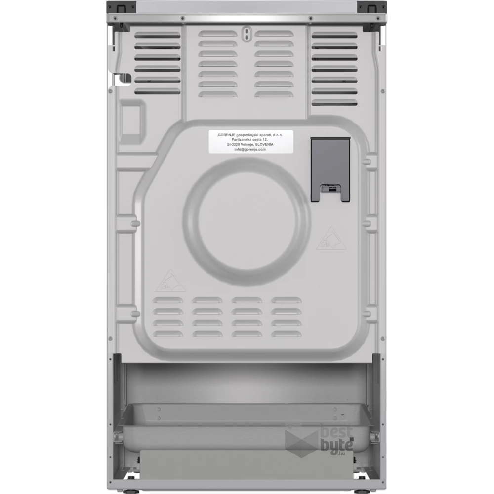 Gorenje GKS5C71XF Inox, szabadonálló, gáz, kombinált, főzőzóna: 4, sütő:70L, grill, tűzhely