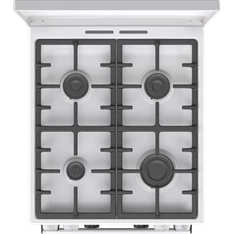 Gorenje GKS5C72WF fehér, szabadonálló, gáz, kombinált, főzőzóna: 4, sütő:70L, grill, tűzhely