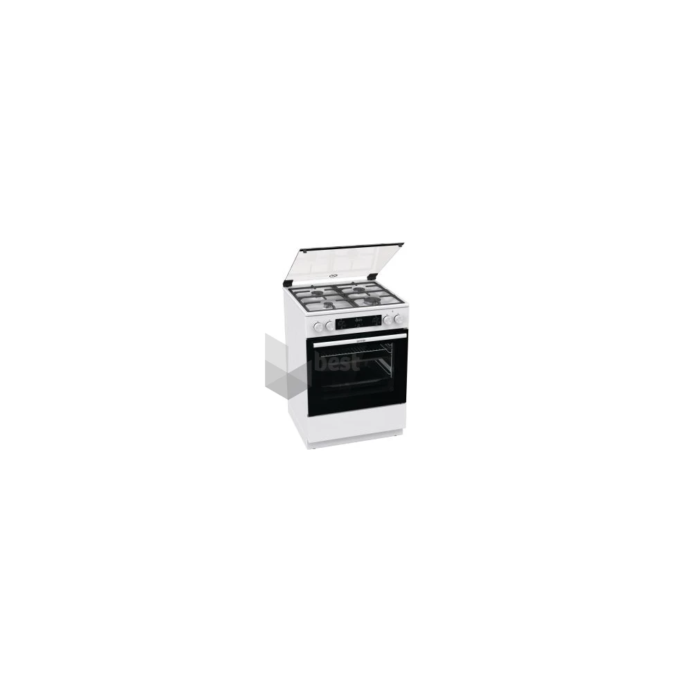 Gorenje GKS6C70WF fehér, szabadonálló, gáz, kombinált, főzőzóna: 4, sütő:71L, grill, tűzhely