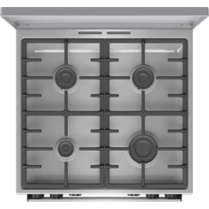 Gorenje GKS6C71XF Inox, szabadonálló, gáz, kombinált, főzőzóna: 4, sütő:71L, grill, tűzhely
