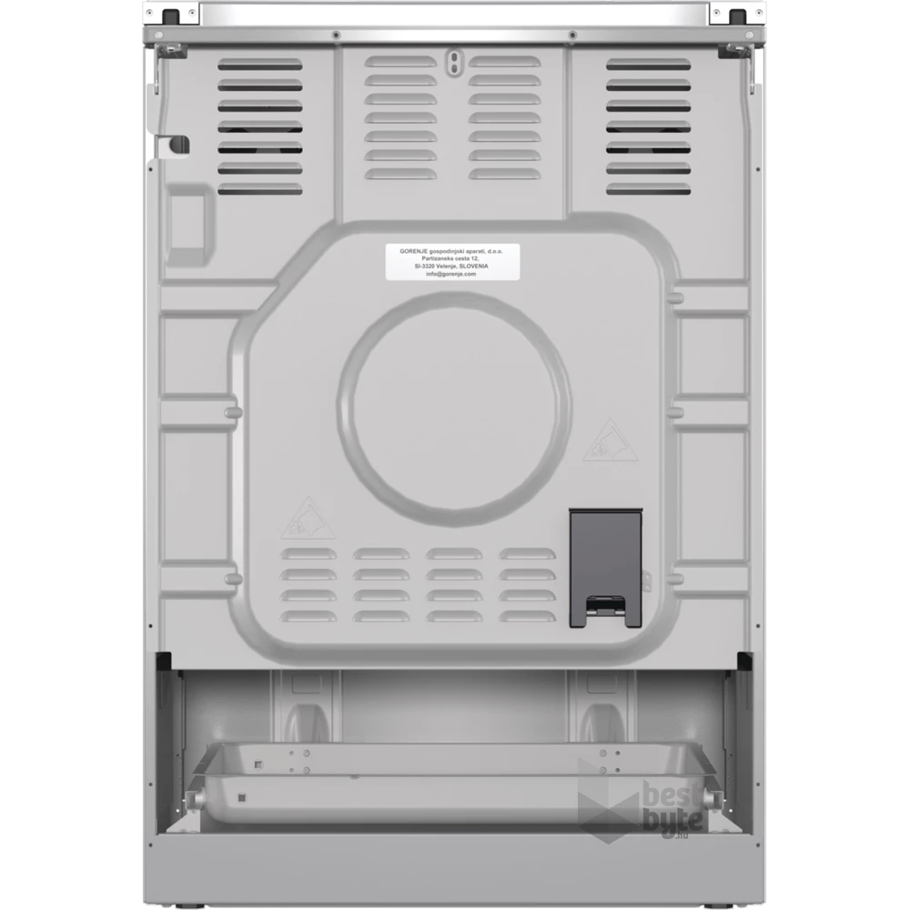 Gorenje GKS6C71XF Inox, szabadonálló, gáz, kombinált, főzőzóna: 4, sütő:71L, grill, tűzhely