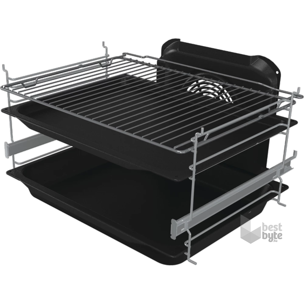 Gorenje GKS6C71XF Inox, szabadonálló, gáz, kombinált, főzőzóna: 4, sütő:71L, grill, tűzhely