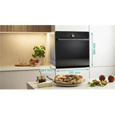 Gorenje GO66E PIZZA350C beépíthető fekete sütő