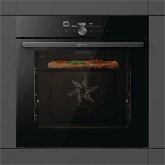 Gorenje GO66E PIZZA350C beépíthető fekete sütő