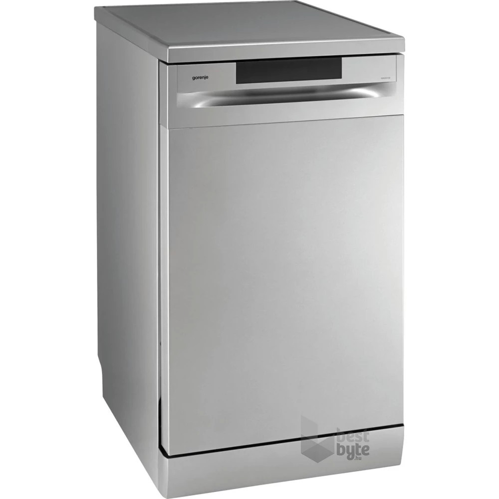 Gorenje GS520E15S inox, programok száma: 5, keskeny szabadonálló, 9 terítékes mosogatógép 