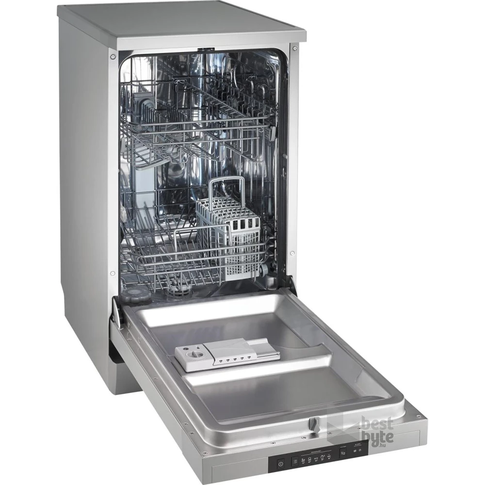 Gorenje GS520E15S inox, programok száma: 5, keskeny szabadonálló, 9 terítékes mosogatógép 