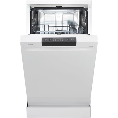 Gorenje GS520E15W fehér, programok száma: 5, keskeny szabadonálló, 9 terítékes mosogatógép (Újszerű)