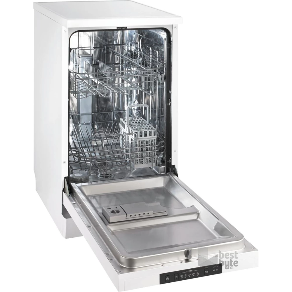 Gorenje GS520E15W fehér, programok száma: 5, keskeny szabadonálló, 9 terítékes mosogatógép 