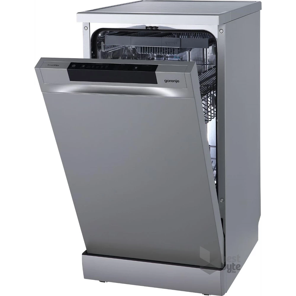 Gorenje GS541D10X inox, programok száma: 5, keskeny szabadonálló, 11 terítékes mosogatógép 