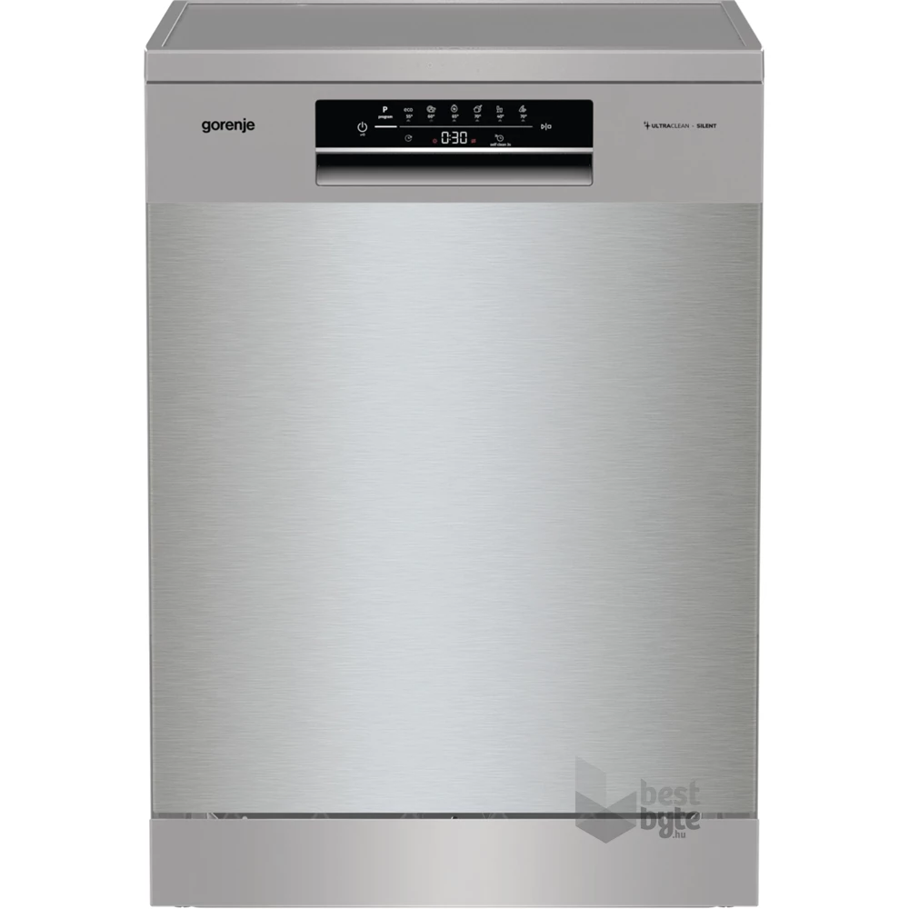 Gorenje GS642E90X ezüst, programok száma: 6, szabadonálló, 13 terítékes mosogatógép 