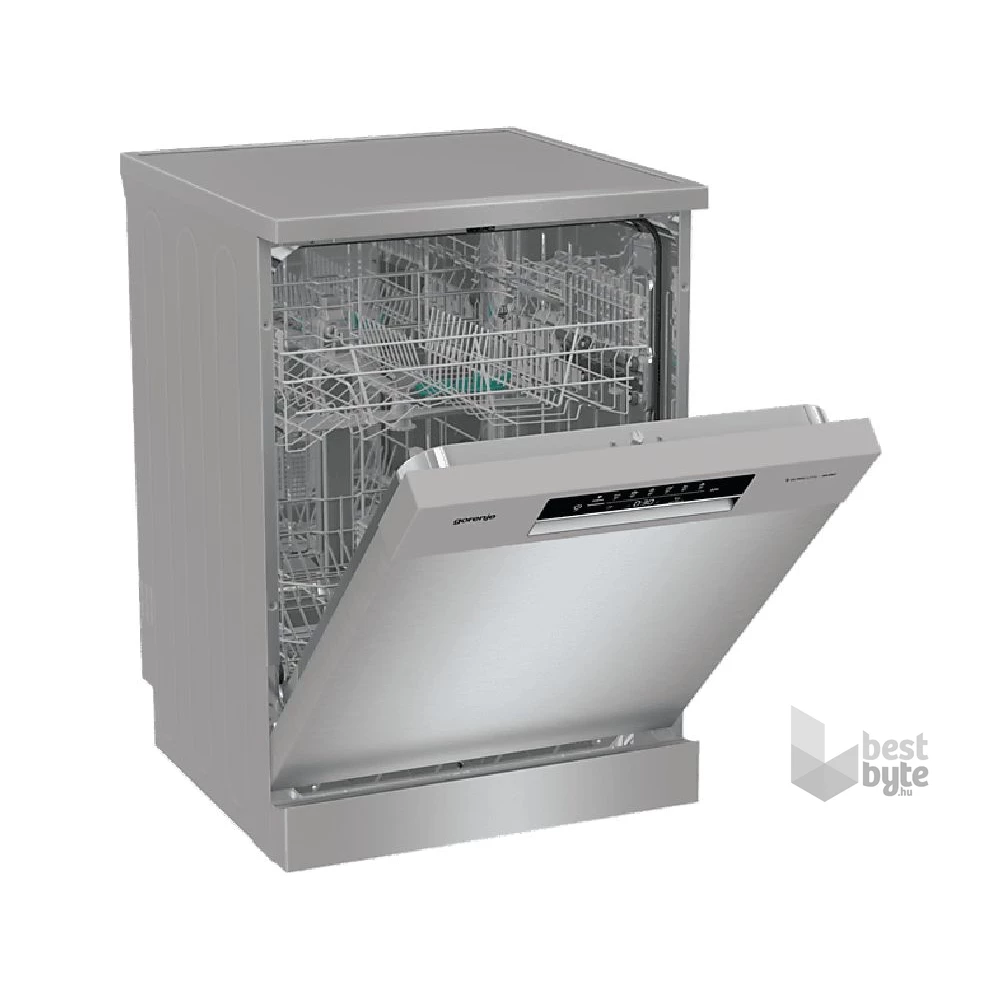 Gorenje GS642E90X ezüst, programok száma: 6, szabadonálló, 13 terítékes mosogatógép 