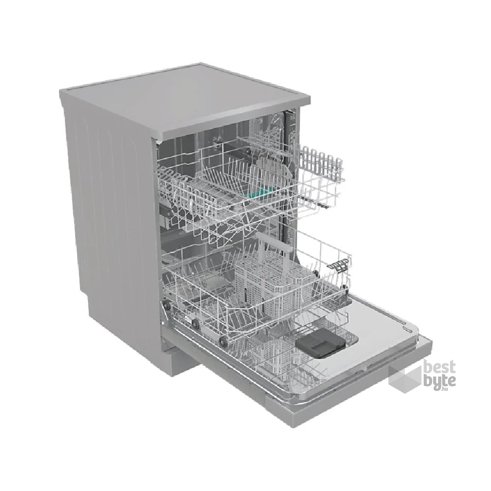 Gorenje GS642E90X ezüst, programok száma: 6, szabadonálló, 13 terítékes mosogatógép 