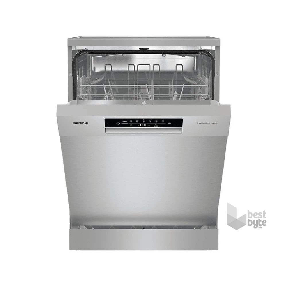 Gorenje GS642E90X ezüst, programok száma: 6, szabadonálló, 13 terítékes mosogatógép 
