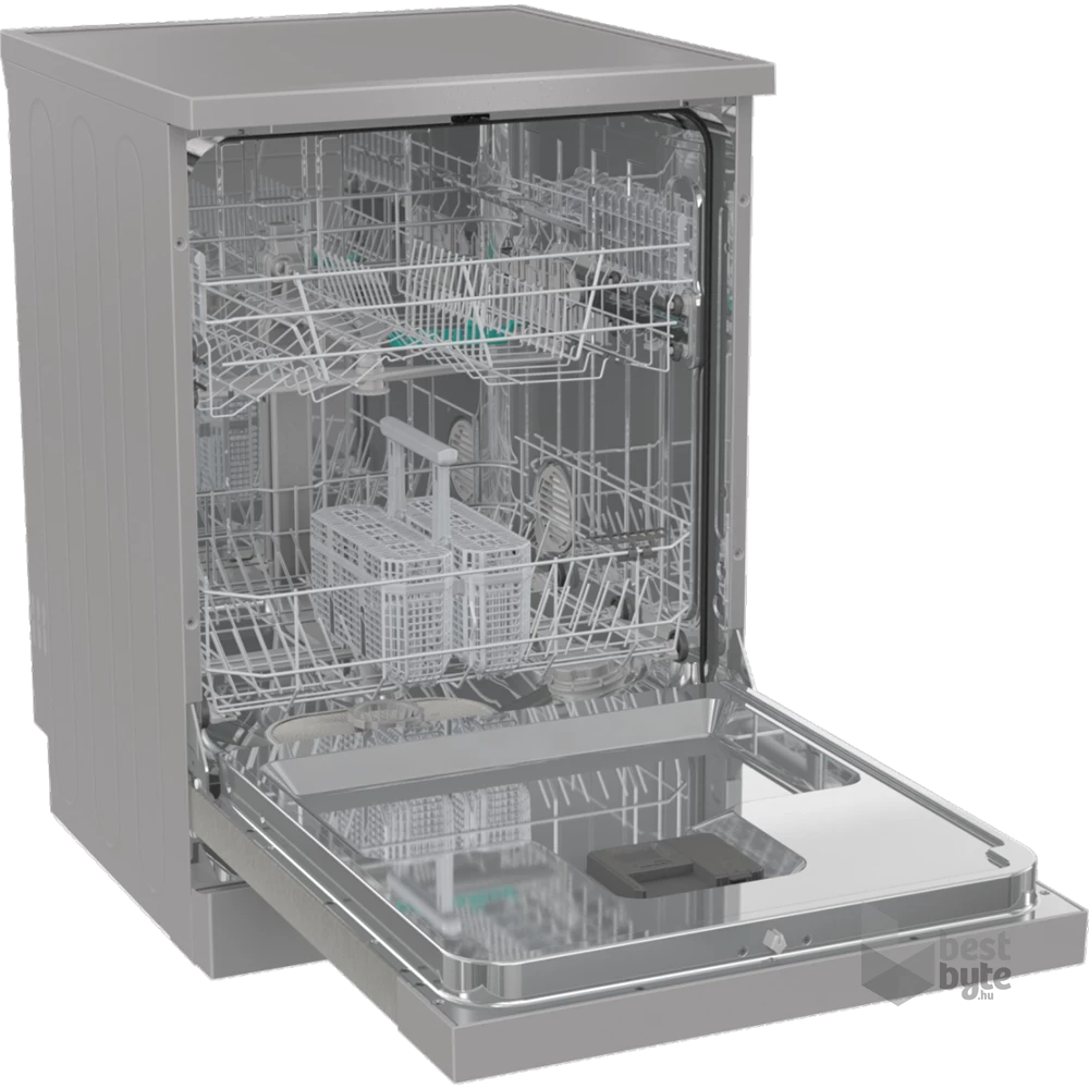 Gorenje GS643E90X inox, programok száma: 6, szabadonálló, 16 terítékes mosogatógép 