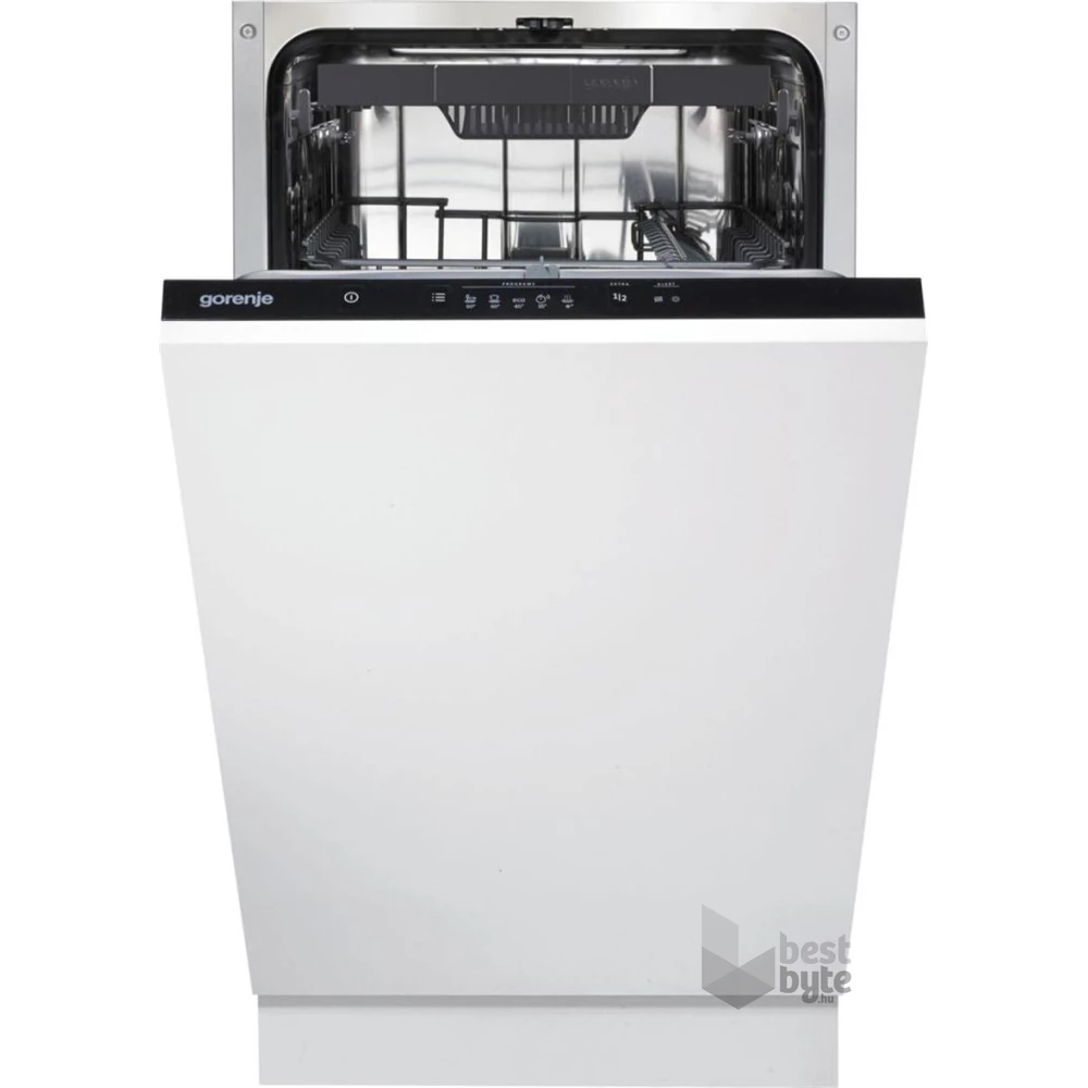 Gorenje GV520E10 programok száma: 5, keskeny beépíthető, 11 terítékes mosogatógép 