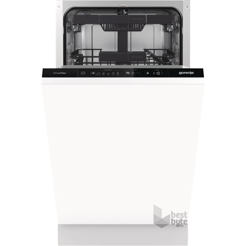 Gorenje GV561D10 programok száma: 5, keskeny beépíthető, 11 terítékes mosogatógép 