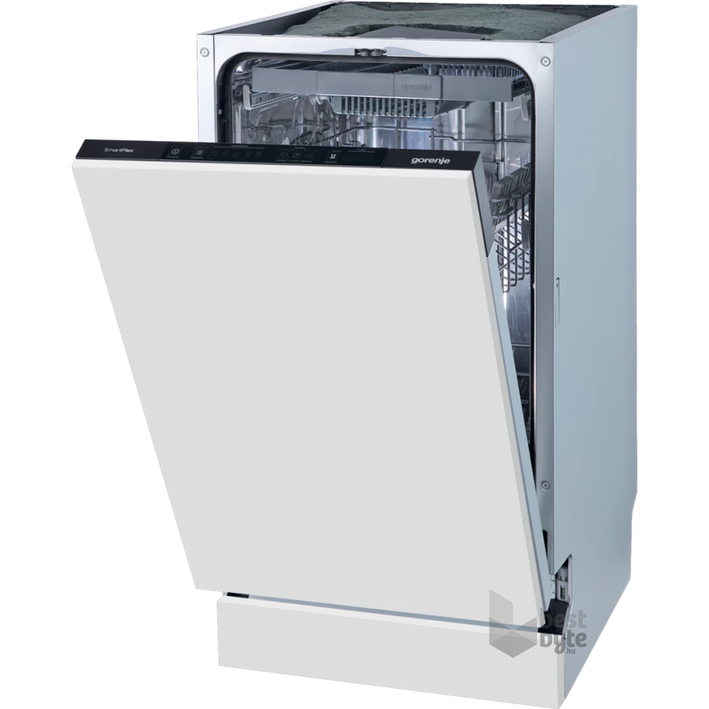 Gorenje GV561D10 programok száma: 5, keskeny beépíthető, 11 terítékes mosogatógép 