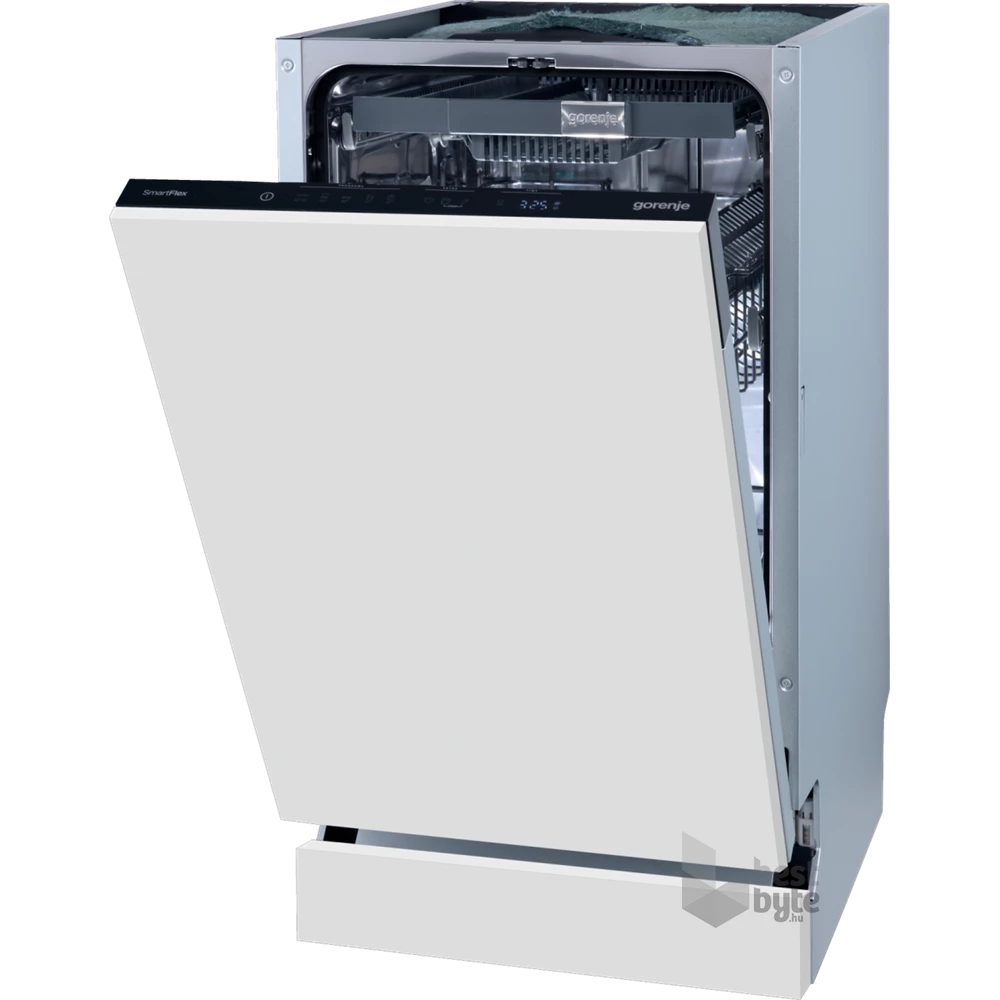 Gorenje GV583C10 programok száma: 5, keskeny beépíthető, 10 terítékes mosogatógép 