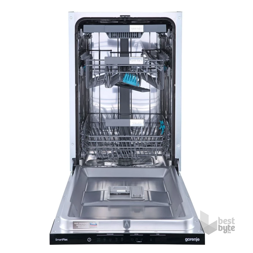 Gorenje GV583C10 programok száma: 5, keskeny beépíthető, 10 terítékes mosogatógép 