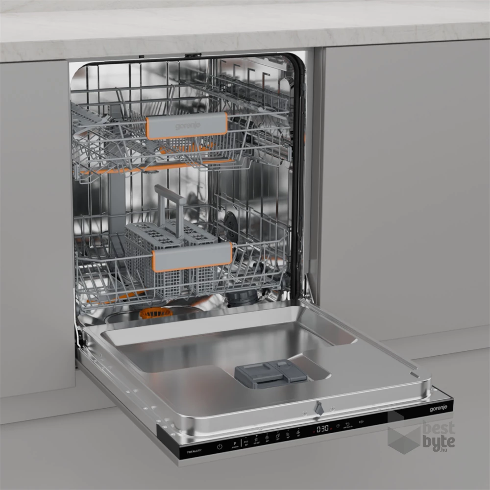 Gorenje GV642C65 programok száma: 6, beépíthető, 14 terítékes mosogatógép 