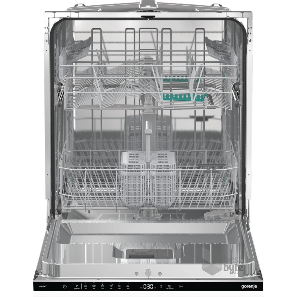 Gorenje GV642E90 fekete, programok száma: 6, beépíthető, 13 terítékes mosogatógép 