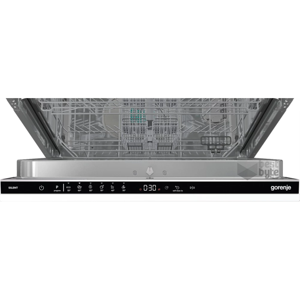 Gorenje GV642E90 fekete, programok száma: 6, beépíthető, 13 terítékes mosogatógép 