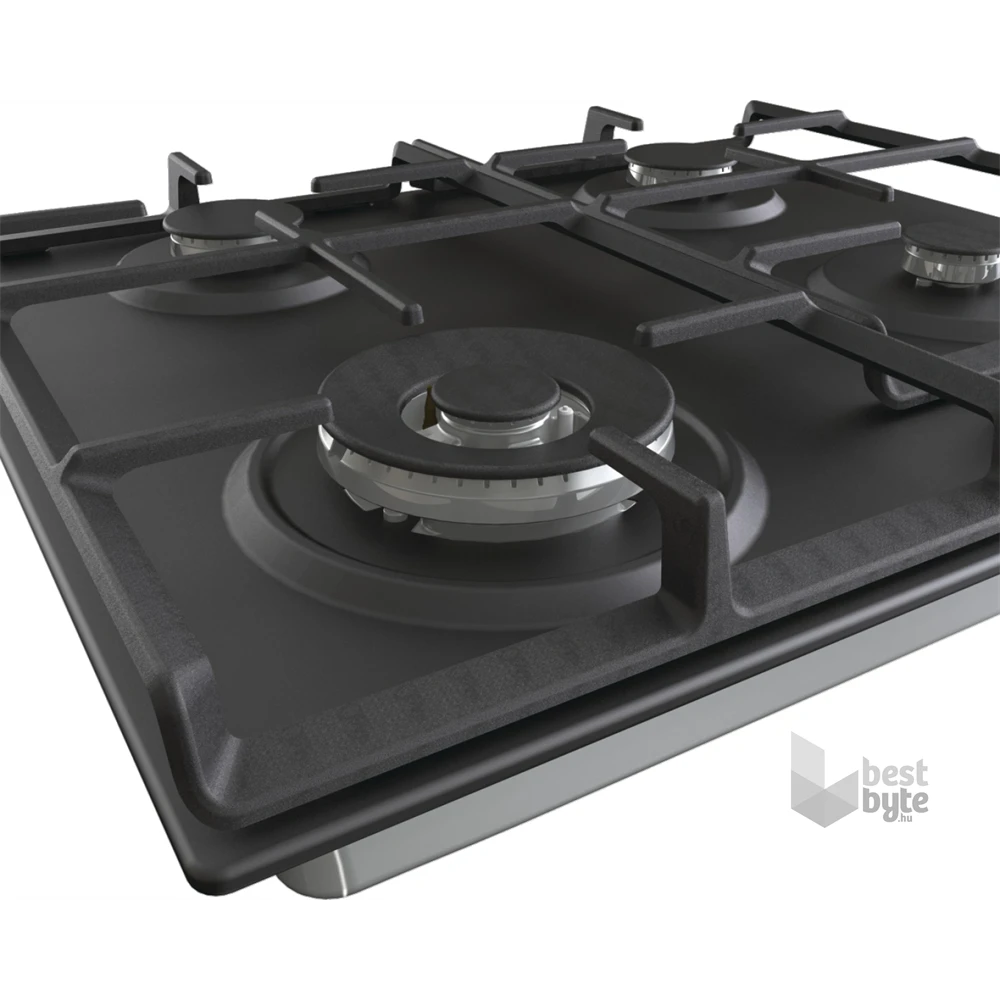 Gorenje GW641BFB fekete, beépíthető, gáz, főzőzóna: 3 +1 wok égőfej, beépíthető méret: 56cm, főzőlap