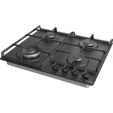 Gorenje GW641BFB fekete, beépíthető, gáz, főzőzóna: 3 +1 wok égőfej, beépíthető méret: 56cm, főzőlap