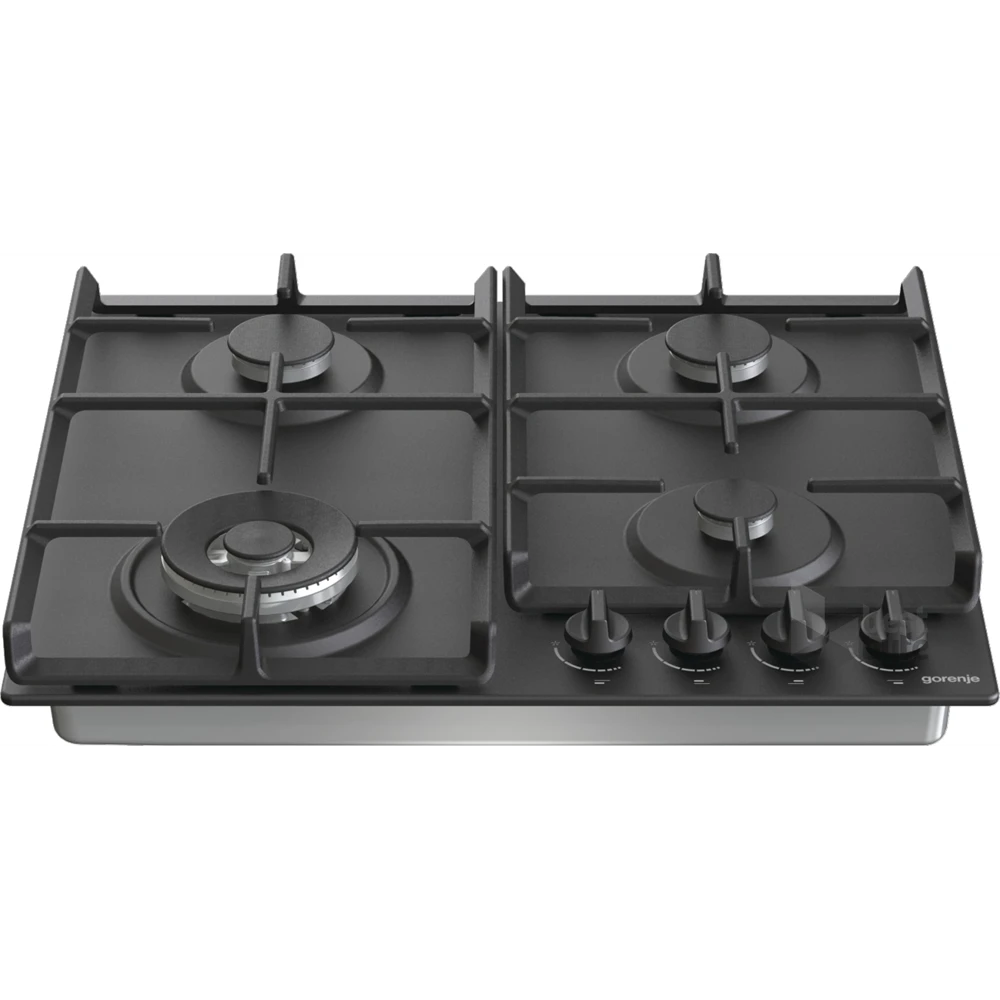 Gorenje GW641BFB fekete, beépíthető, gáz, főzőzóna: 3 +1 wok égőfej, beépíthető méret: 56cm, főzőlap