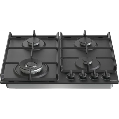 Gorenje GW641BFB fekete, beépíthető, gáz, főzőzóna: 3 +1 wok égőfej, beépíthető méret: 56cm, főzőlap