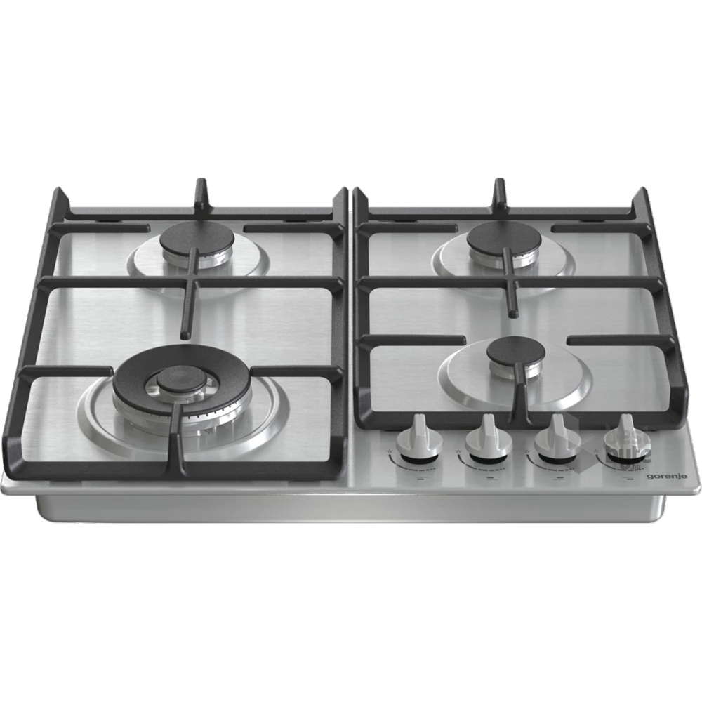 Gorenje GW641EX inox, beépíthető, gáz, főzőzóna: 3 +1 wok égőfej, beépíthető méret: 56cm, főzőlap