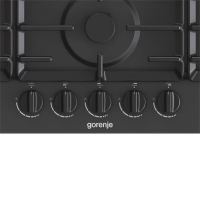 Gorenje GW951MB fekete beépíthető 5 égő gáz főzőlap