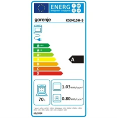 Gorenje K5341SH-B inox, szabadonálló, gáz, kombinált, főzőzóna: 4, sütő:70L, grill, tűzhely
