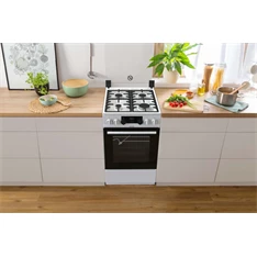 Gorenje KS5350WF fehér, szabadonálló, gáz, kombinált, főzőzóna: 4, sütő:70L, grill, tűzhely