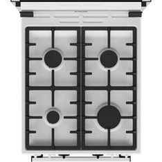 Gorenje KS5350WF fehér, szabadonálló, gáz, kombinált, főzőzóna: 4, sütő:70L, grill, tűzhely