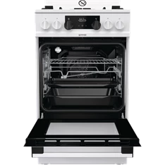 Gorenje KS5350WF fehér, szabadonálló, gáz, kombinált, főzőzóna: 4, sütő:70L, grill, tűzhely