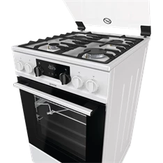 Gorenje KS5350WF fehér, szabadonálló, gáz, kombinált, főzőzóna: 4, sütő:70L, grill, tűzhely