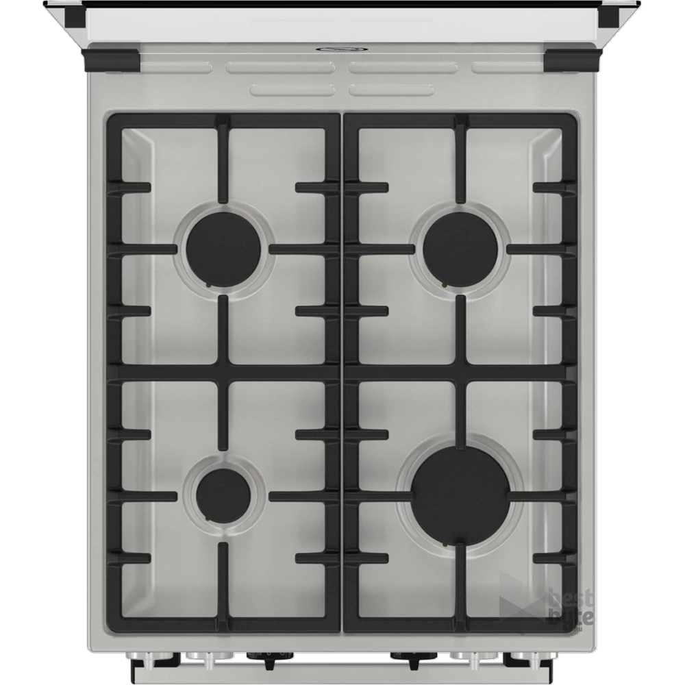 Gorenje KS5350XF inox, szabadonálló, gáz, kombinált, főzőzóna: 4, sütő:71L, grill, tűzhely