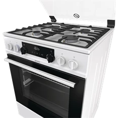 Gorenje KS6350WF fehér, szabadonálló, gáz, kombinált, főzőzóna: 4, sütő:71L, grill, tűzhely